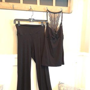 Black sexy nursing pj set, sz L